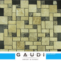 Good abrasion resistance 300x300mm garden paving marble and stone mosaic